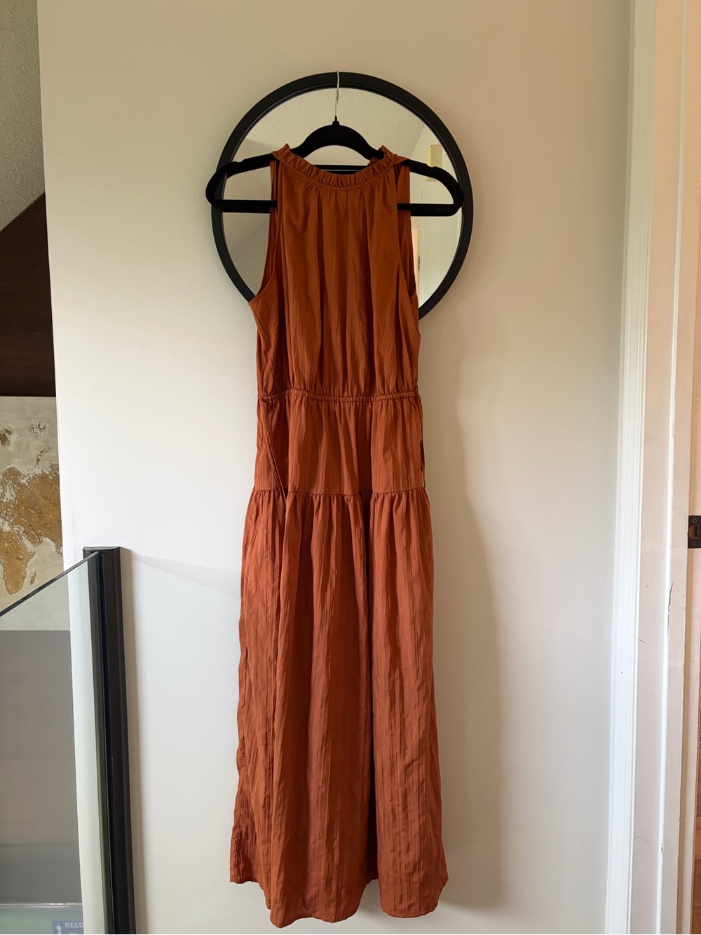 Gap Rust/Terracota Tiered Maxi Dress